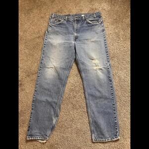 Vintage Levis Jeans Mens Orange Tab Size: 38x30